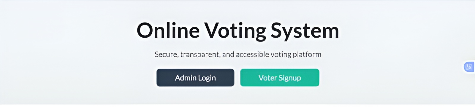 SmartVote admin dashboard screenshot
